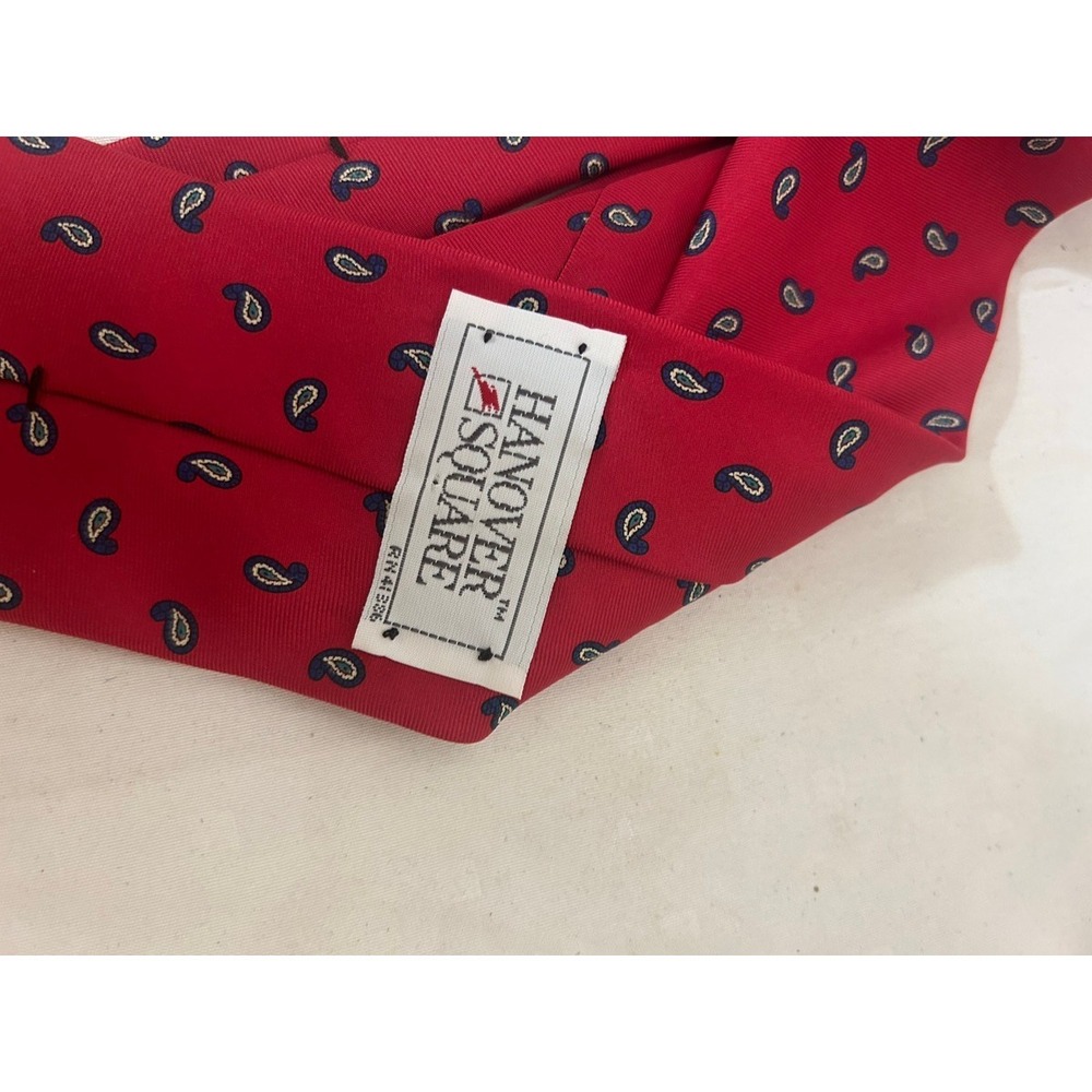 Hanover Square Red Paisley Silk Tie